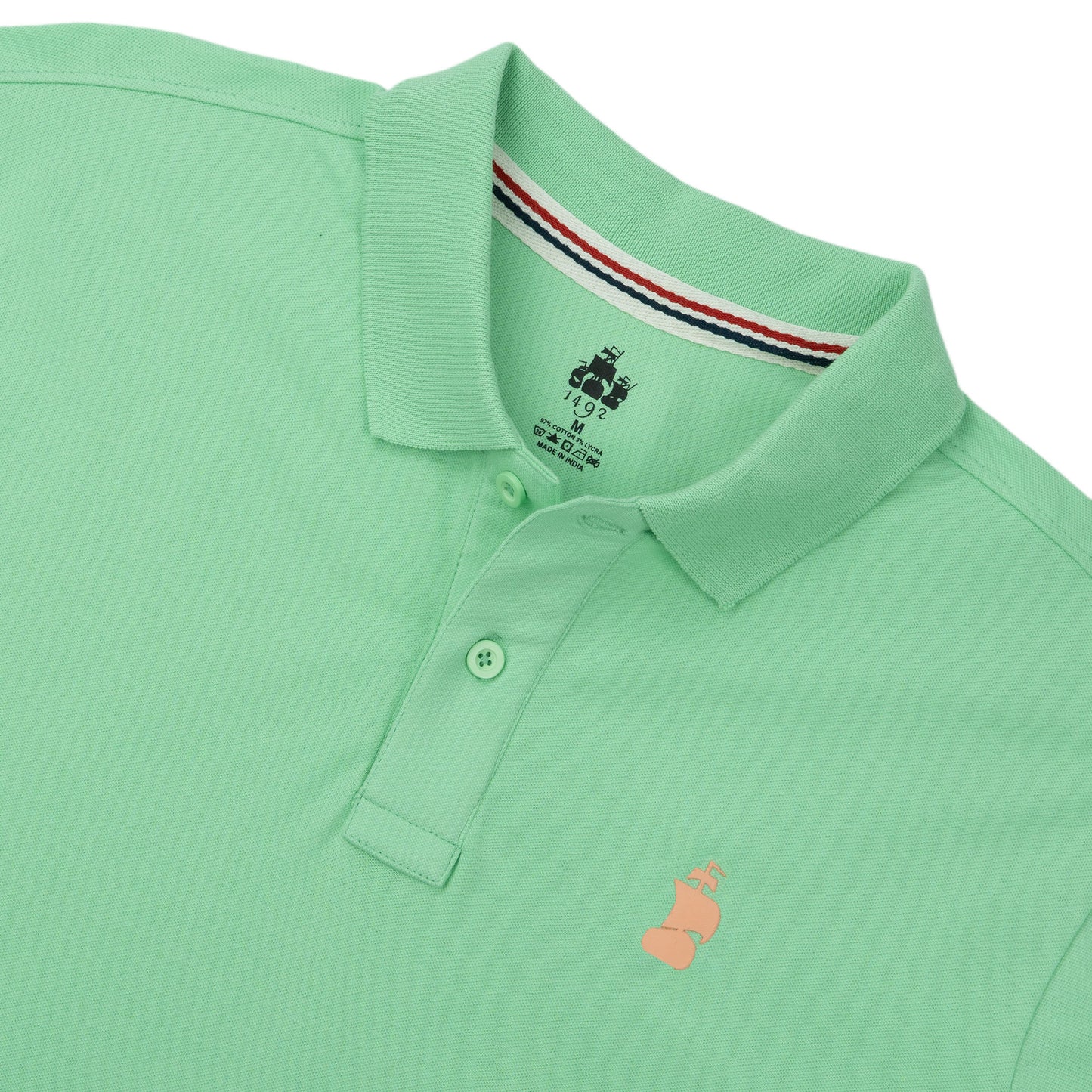 POLO 1492 MANGAS CORTAS LISO PARA CABALLEROS