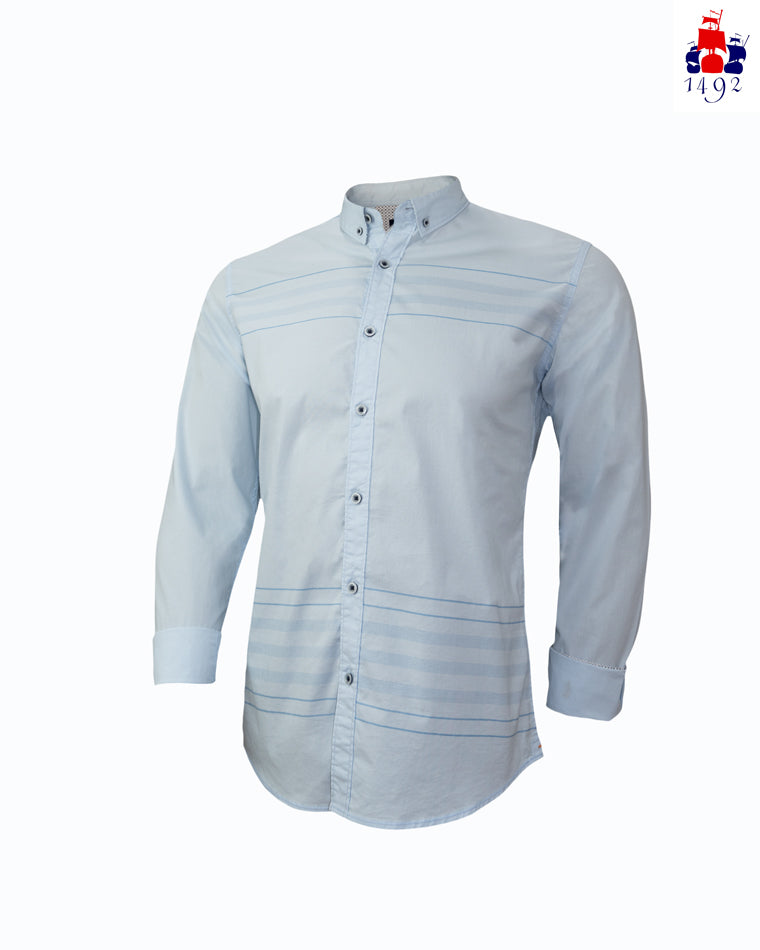 CAMISA 1492 MANGAS LARGAS RAYAS NINO ** AB-190 CODIGO: 601202193011