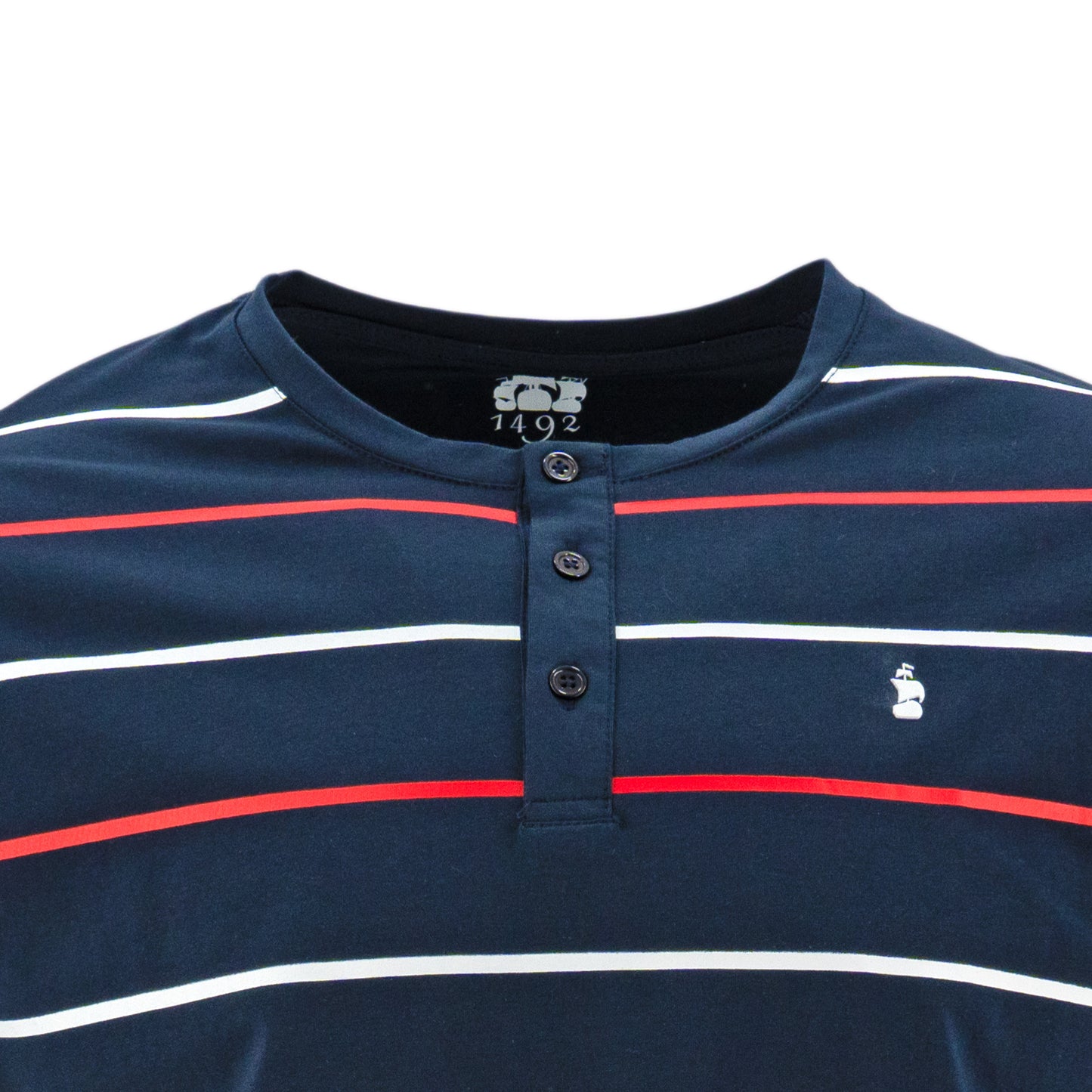 T-SHIRT 1492 MANGAS CORTAS RAYA CUELLO HENLEY NINO ** ANB-471-472 CODIGO: 3016080