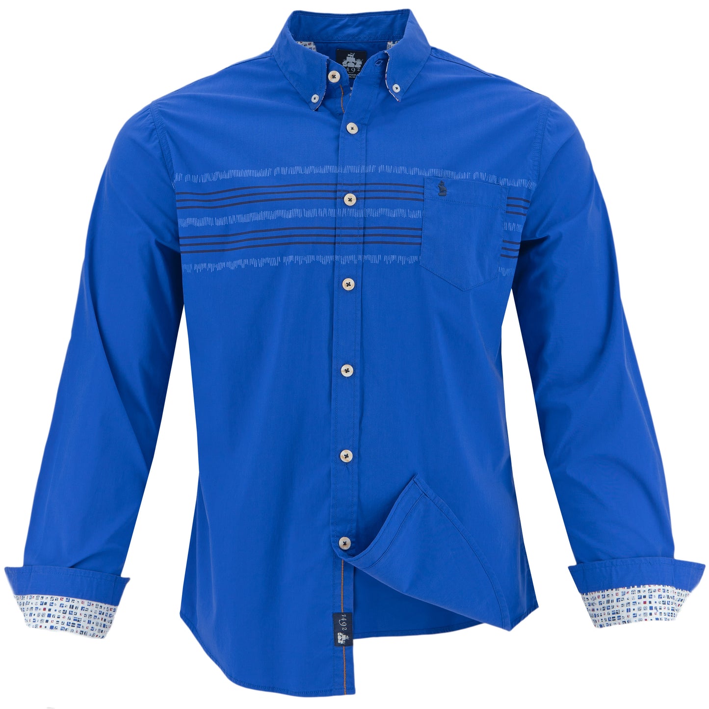 CAMISA 1492 MANGAS LARGAS RAYAS PARA CABALLEROS ** ANT-184 X003TOU2DZ