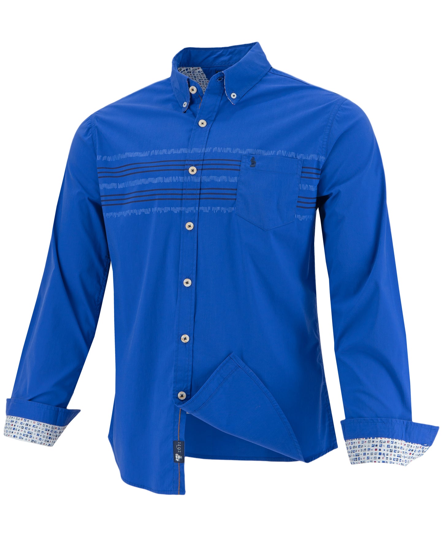 CAMISA 1492 MANGAS LARGAS RAYAS PARA CABALLEROS ** ANT-184 X003TOU2DZ