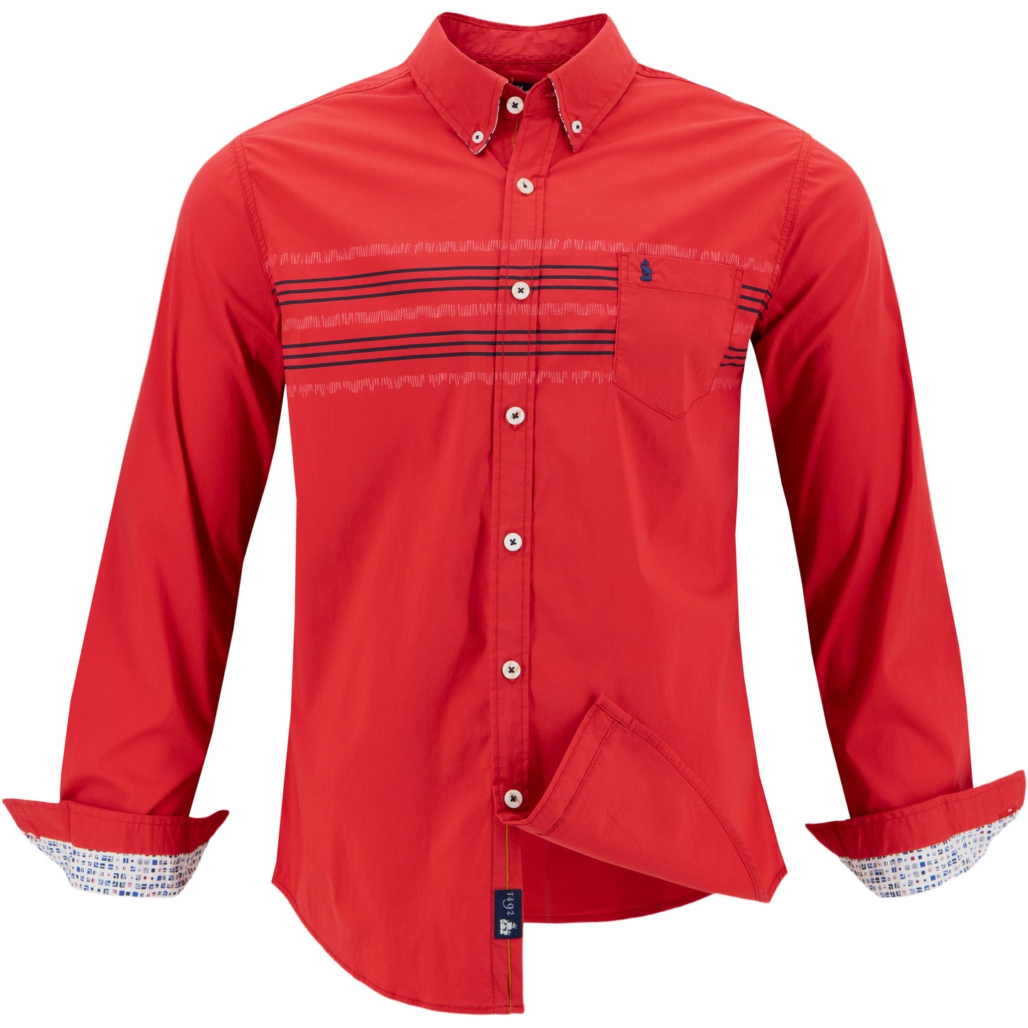 CAMISA 1492 MANGAS LARGAS RAYAS PARA CABALLEROS ** ANT-184 X003TOU2DZ