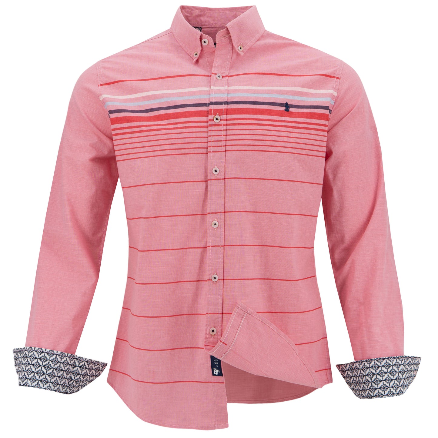 CAMISA 1492 MANGAS LARGAS RAYAS PARA CABALLEROS