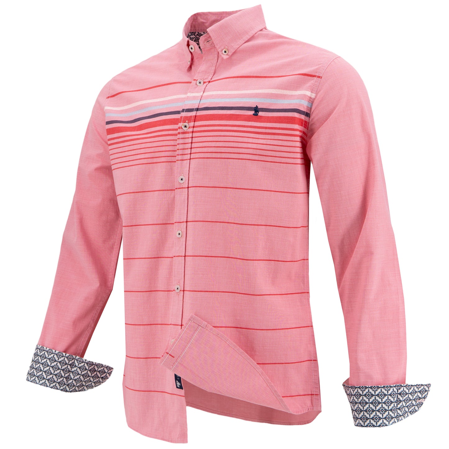 CAMISA 1492 MANGAS LARGAS RAYAS PARA CABALLEROS
