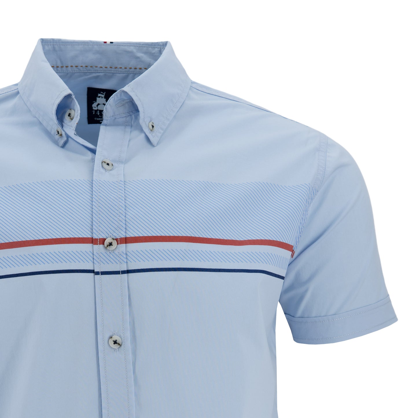 CAMISA 1492 MANGAS CORTAS RAYAS PARA CABALLEROS
