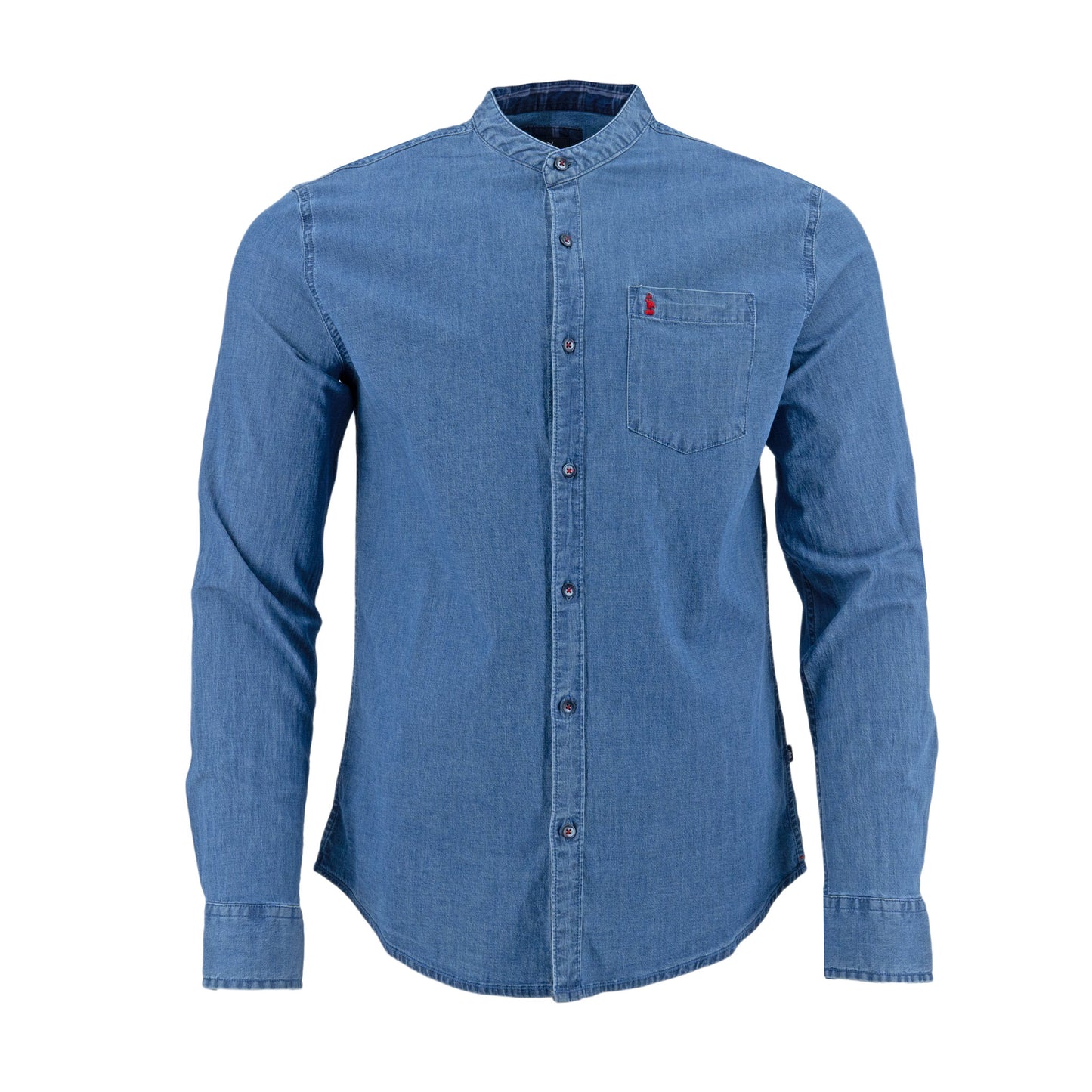 CAMISA 1492 MANGAS LARGAS LISA C/CHINO PARA CABALLEROS ** ANT-411 CODIGO: 3015141