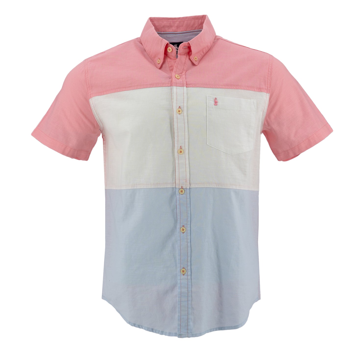 CAMISA 1492 MANGAS CORTAS COMBINADA PARA CABALLEROS ** ANT-424-425 CODIGO: 3015237