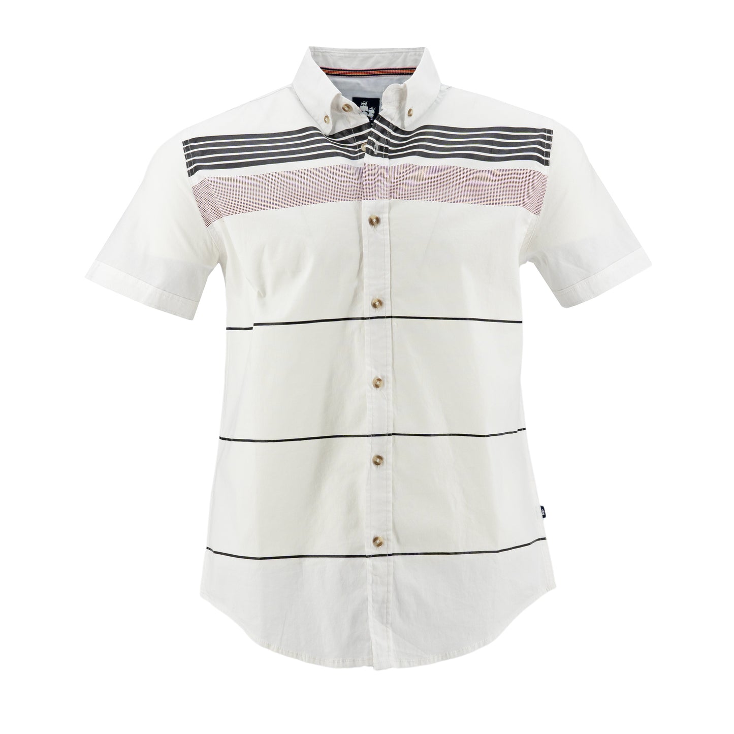 CAMISA 1492 MANGAS CORTAS RAYAS PARA CABALLEROS ** ANT-426-427 CODIGO: 3015249