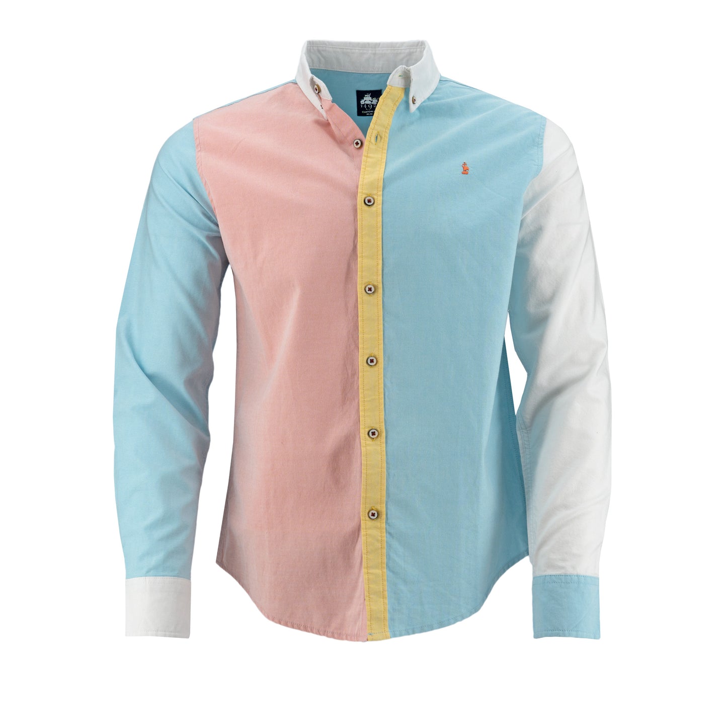 CAMISA 1492 MANGAS LARGAS COMBINADA PARA CABALLEROS ** ANT-438-439 CODIGO: 3015327