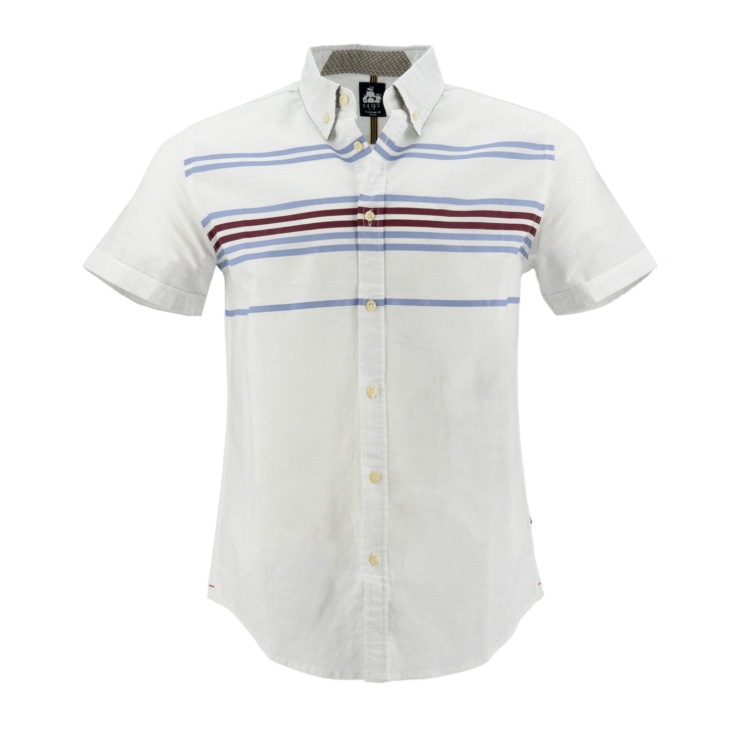 CAMISA 1492 MANGAS CORTAS RAYAS PARA CABALLEROS ** ANT454455456457 CODIGO: 3015492