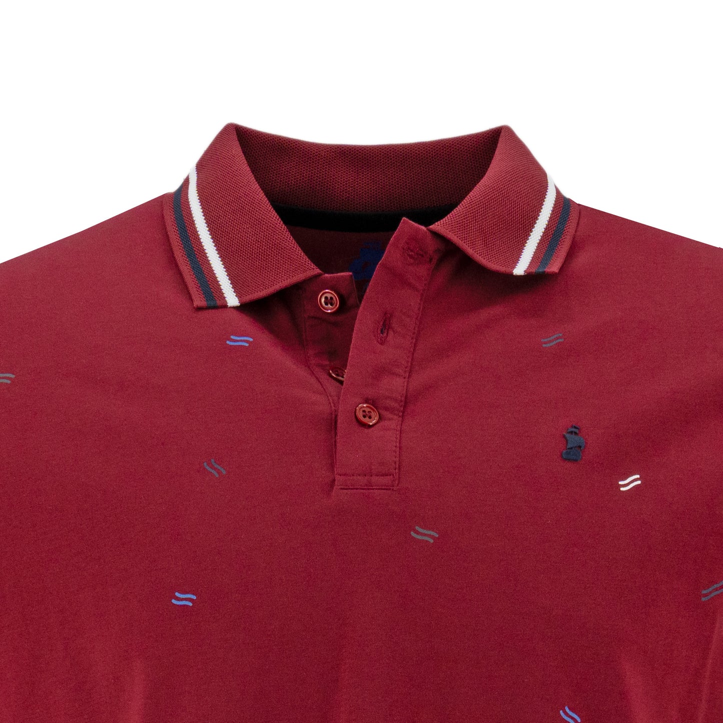 POLO 1492 MANGAS CORTAS ESTAMPADO PARA CABALLEROS ** ANT-473-474 CODIGO: 3015630