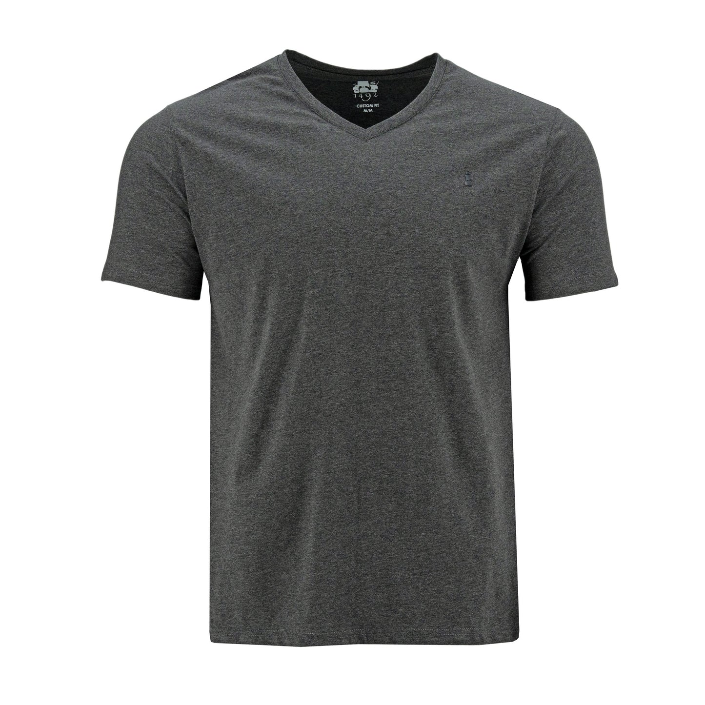 T-SHIRT 1492 MANGAS CORTAS LISO CUELLO V PARA CABALLEROS ** ANT-516-520 CODIGO: 3015900
