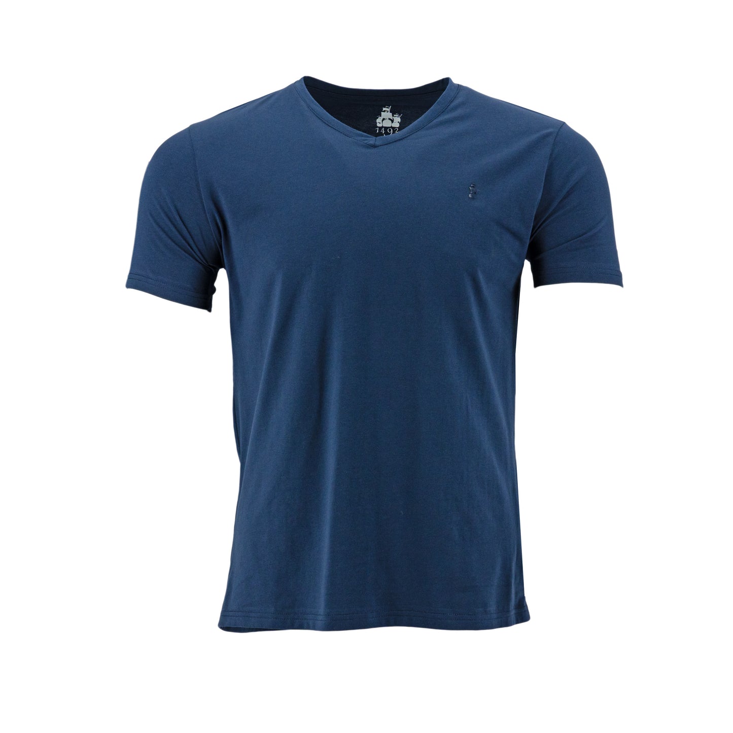 T-SHIRT 1492 MANGAS CORTAS LISO CUELLO V PARA CABALLEROS ** ANT-516-520 CODIGO: 3015900