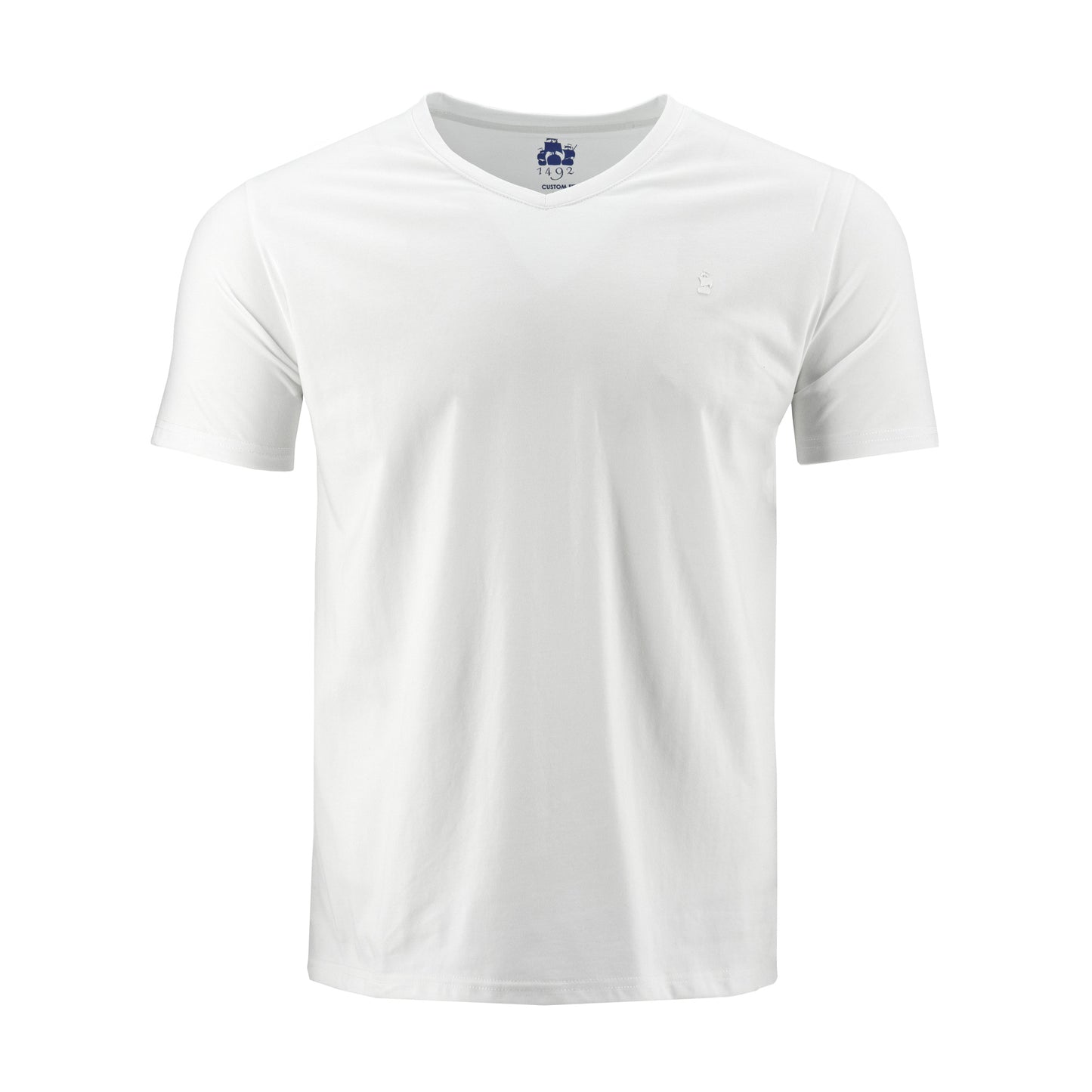 T-SHIRT 1492 MANGAS CORTAS LISO CUELLO V PARA CABALLEROS ** ANT-516-520 CODIGO: 3015900