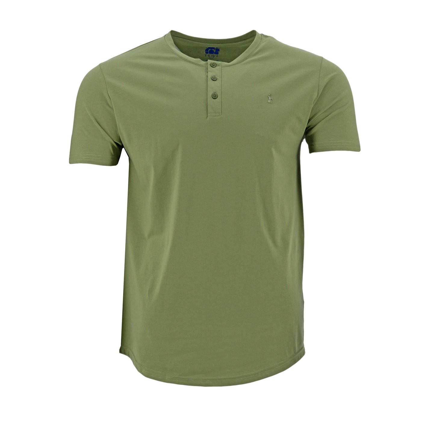 T-SHIRT 1492 MANGAS CORTAS LISO CUELLO HENLEY PARA CABALLEROS ** ANT-542 CODIGO: 3015936