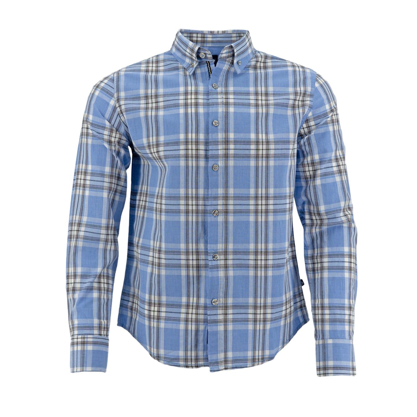 CAMISA 1492 MANGAS LARGAS CUADROS PARA CABALLEROS ** ANT-544-545 CODIGO: 3015528