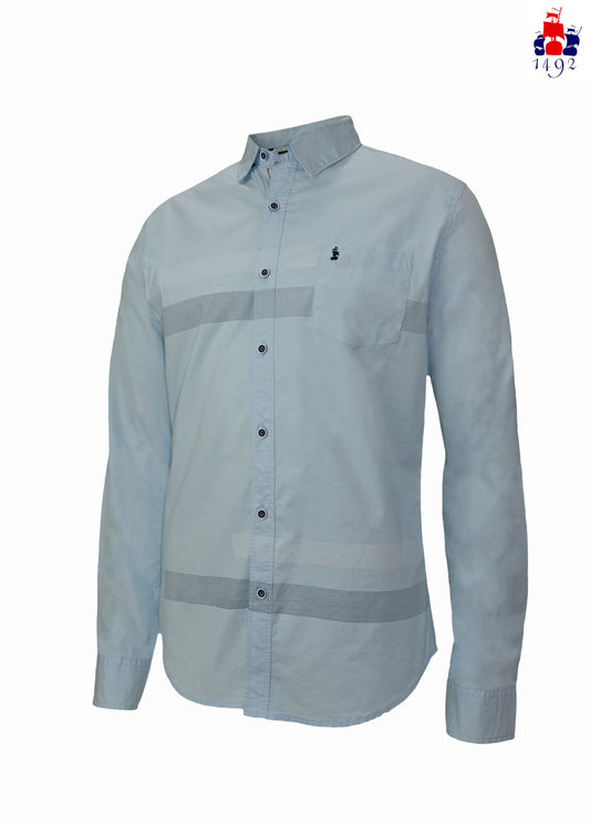 CAMISA 1492 MANGAS LARGAS RAYAS NINO ** AB-205 CODIGO: 601202211050