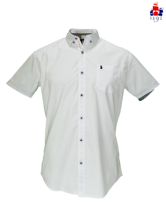 CAMISA 1492 MANGAS CORTAS LISA NINO ** AB-234 CODIGO: 601202134281