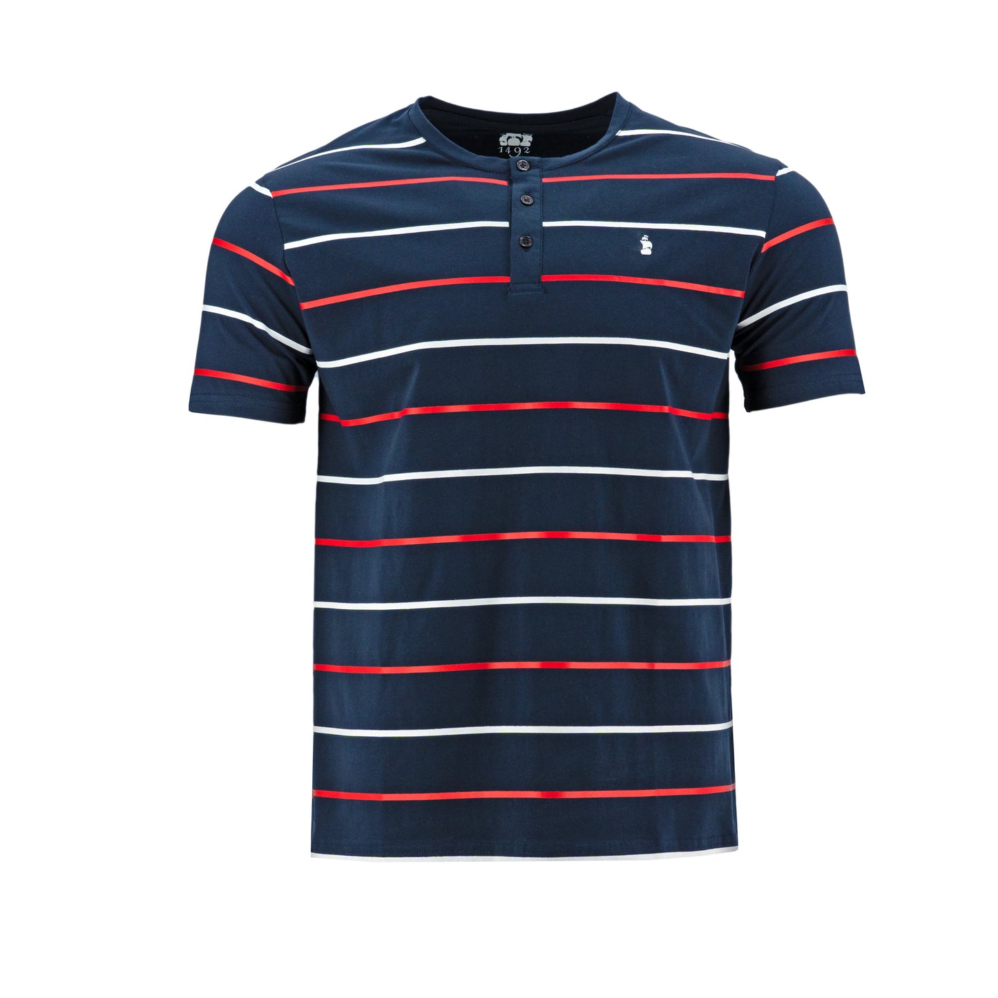 T-SHIRT 1492 MANGAS CORTAS RAYA CUELLO HENLEY NINO ** ANB-471-472 CODIGO: 3016080