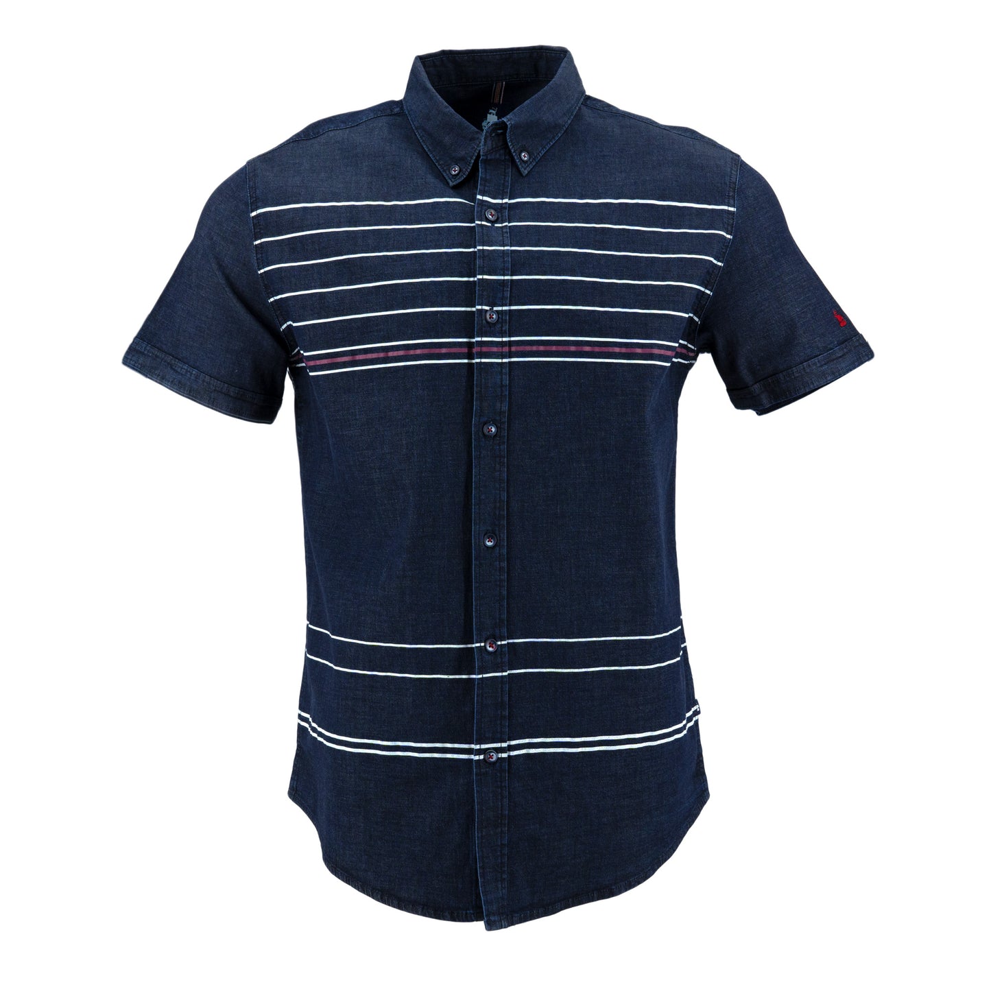 CAMISA 1492 MANGAS CORTAS RAYAS PARA CABALLEROS ** ANT-403-404 CODIGO: 3015087