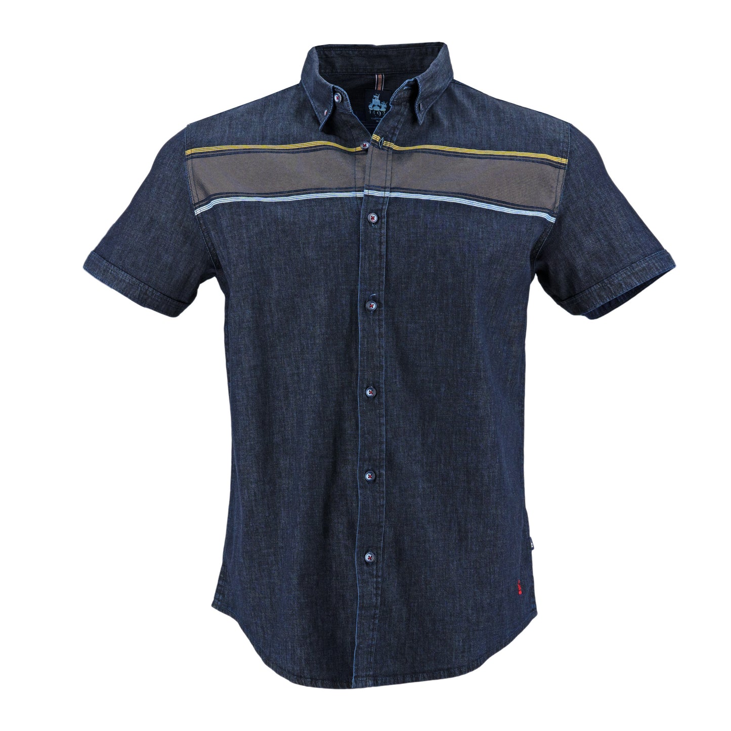 CAMISA 1492 MANGAS CORTAS RAYAS PARA CABALLEROS ** ANT-405-406 CODIGO: 3015099
